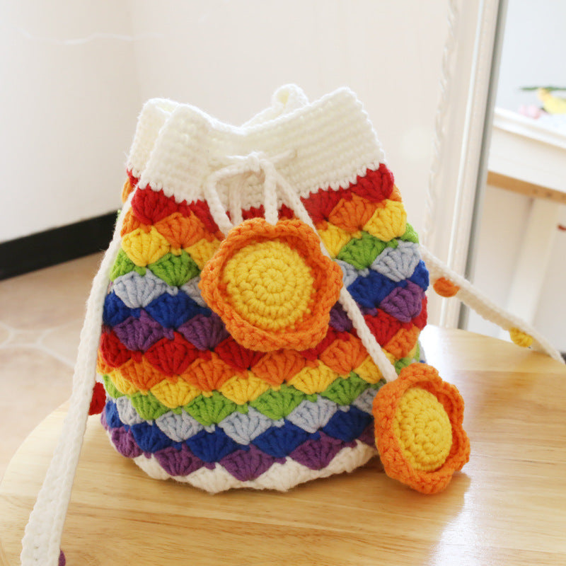 Hand-Knitted Wool Bag with Cloth Fragrance