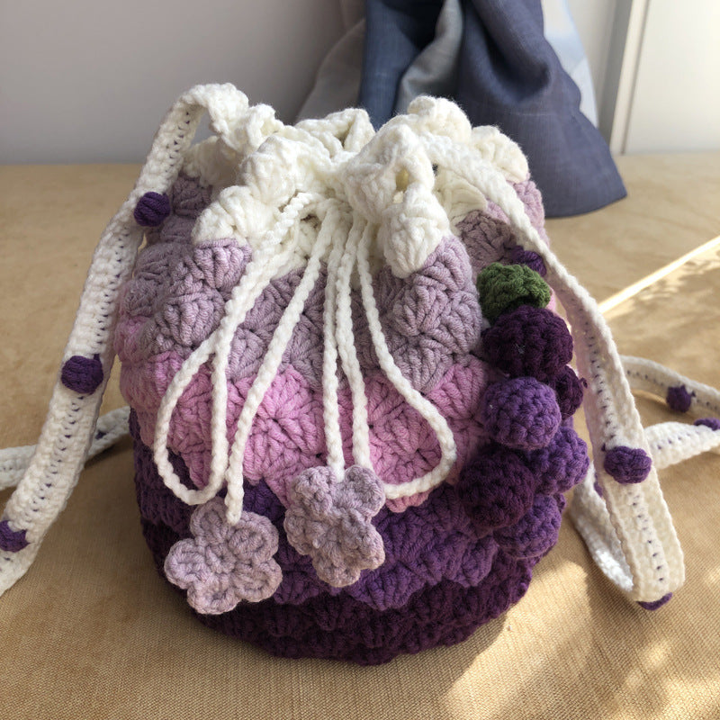 Hand-Knitted Wool Bag with Cloth Fragrance